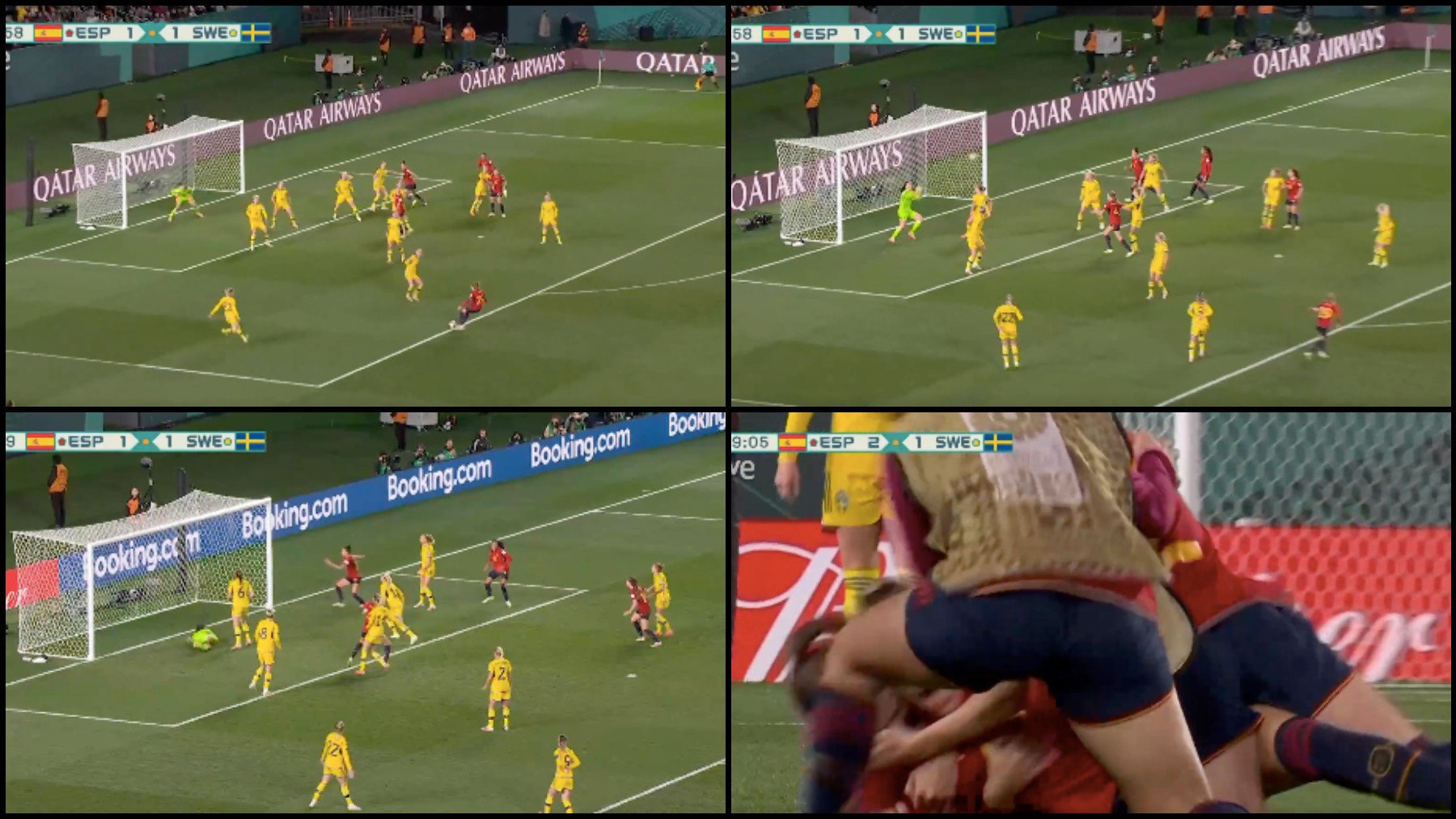 Así fue el gol de España.