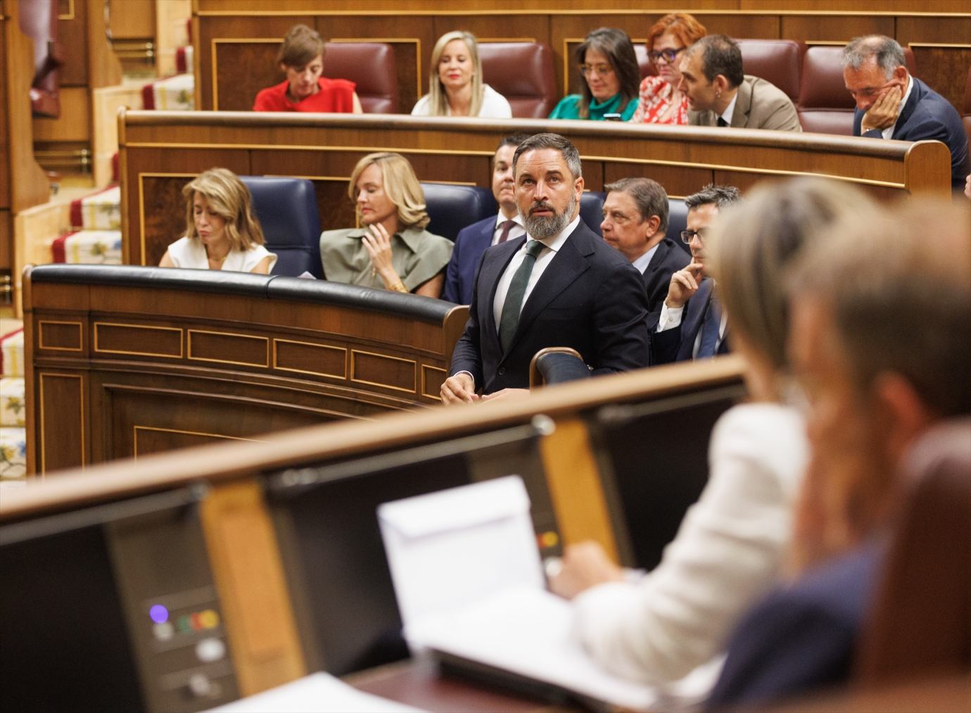 El líder de Vox, Santiago Abascal.
