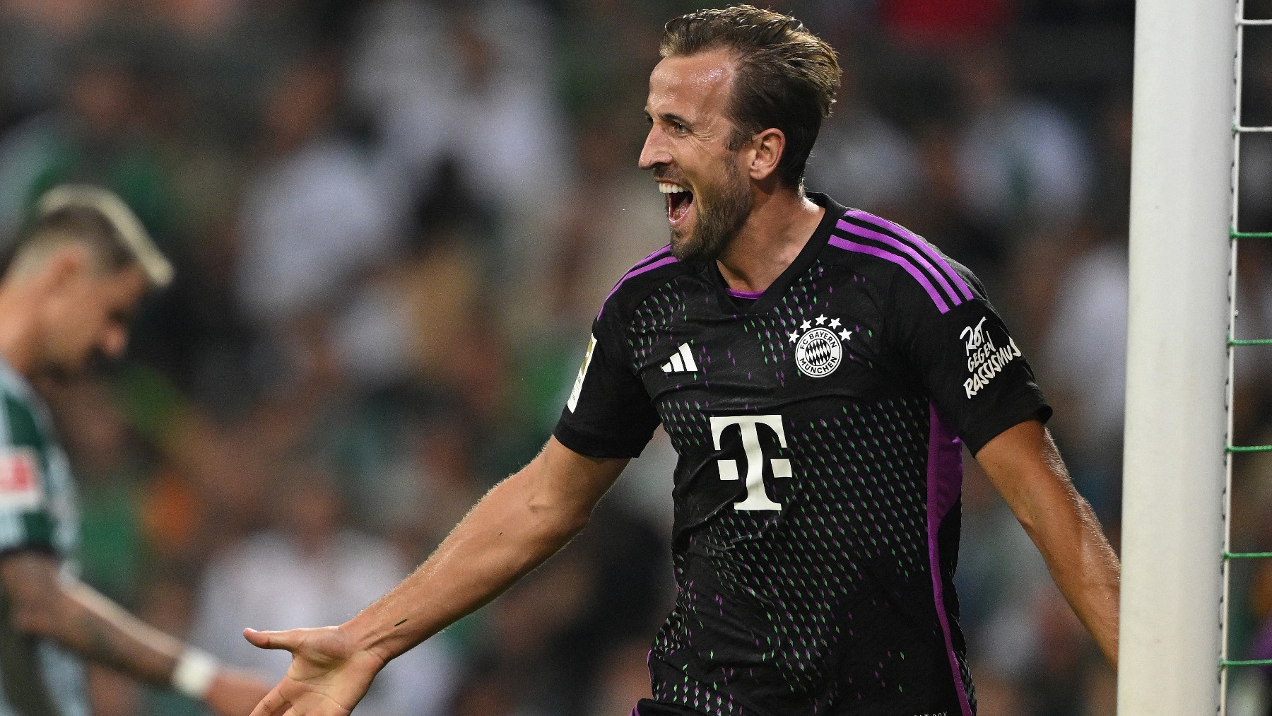 Harry Kane en su estreno con el Bayern. (AFP)
