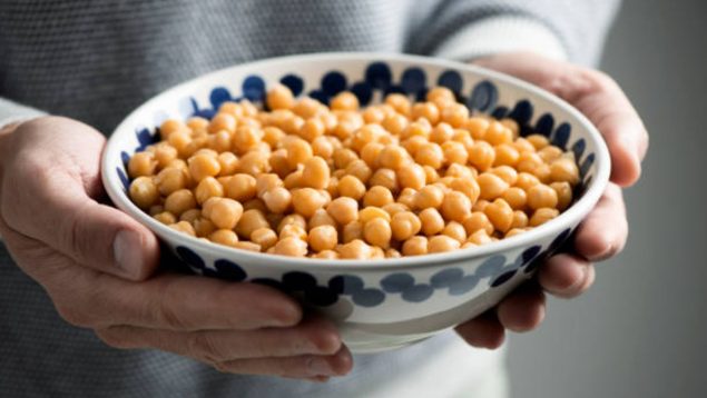 Garbanzos en remojo