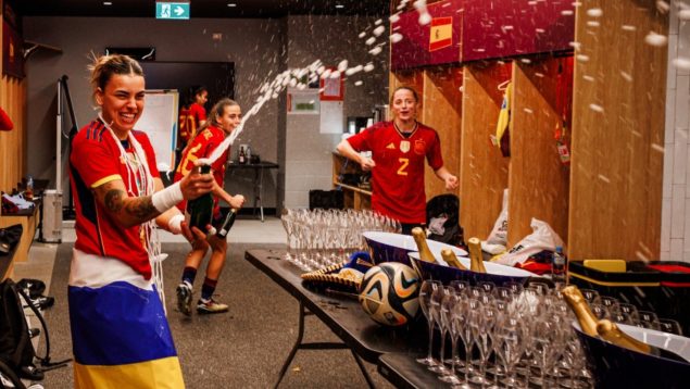 Así fue la celebración de España en el vestuario tras ganar el Mundial