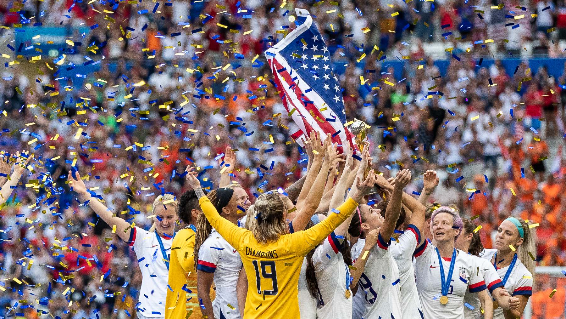 Estados Unidos, campeonas del Mundial de Fútbol Femenino 2019. (Getty)