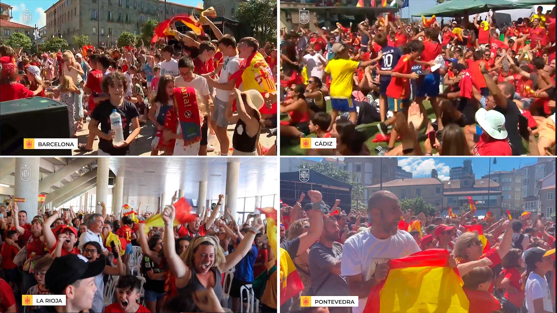 España entera celebró la victoria en el Mundial.