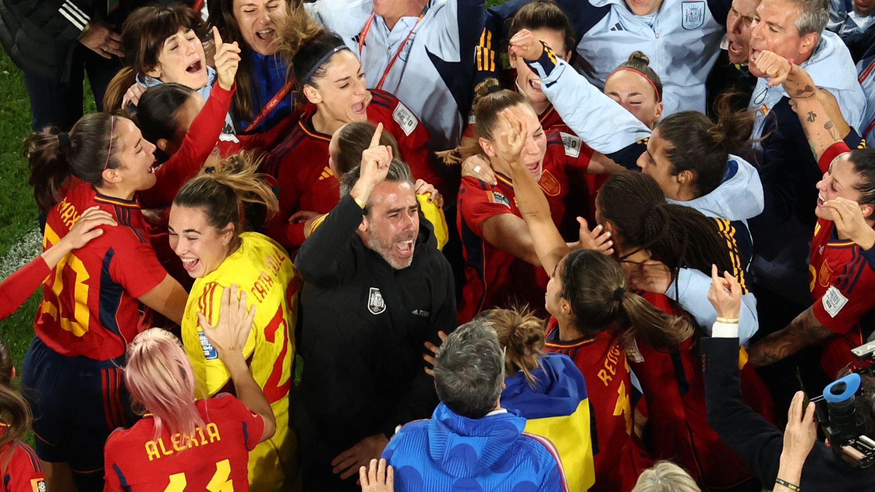 Vilda celebra el Mundial con España (AFP)