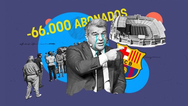 El Barça pierde 66.000 de abonados en su traslado a Montjuic