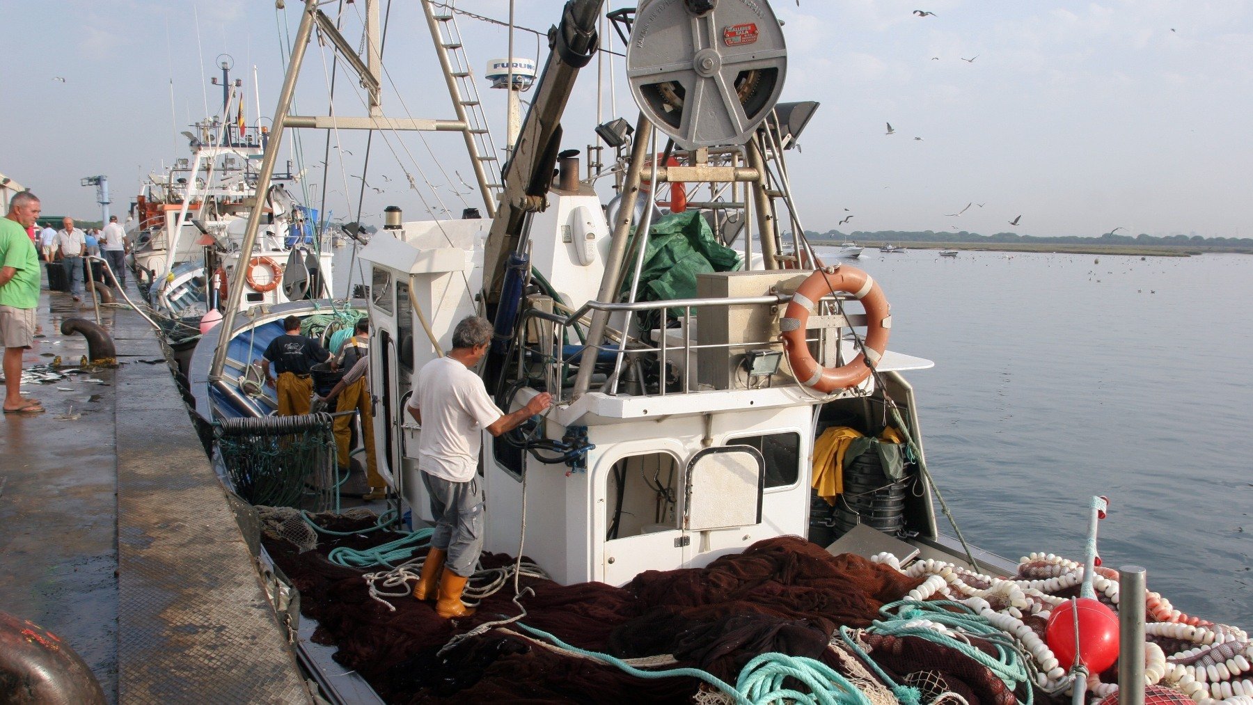 Barco pesquero andaluz.