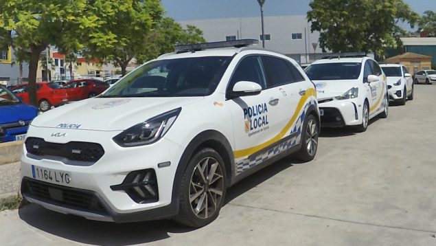 Coches de la Policía Local de Calvià.