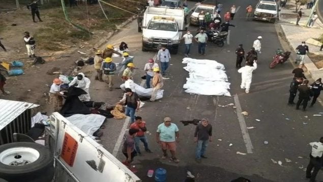 Al menos 16 muertos en un accidente de autobús en México, la mayoría inmigrantes venezolanos