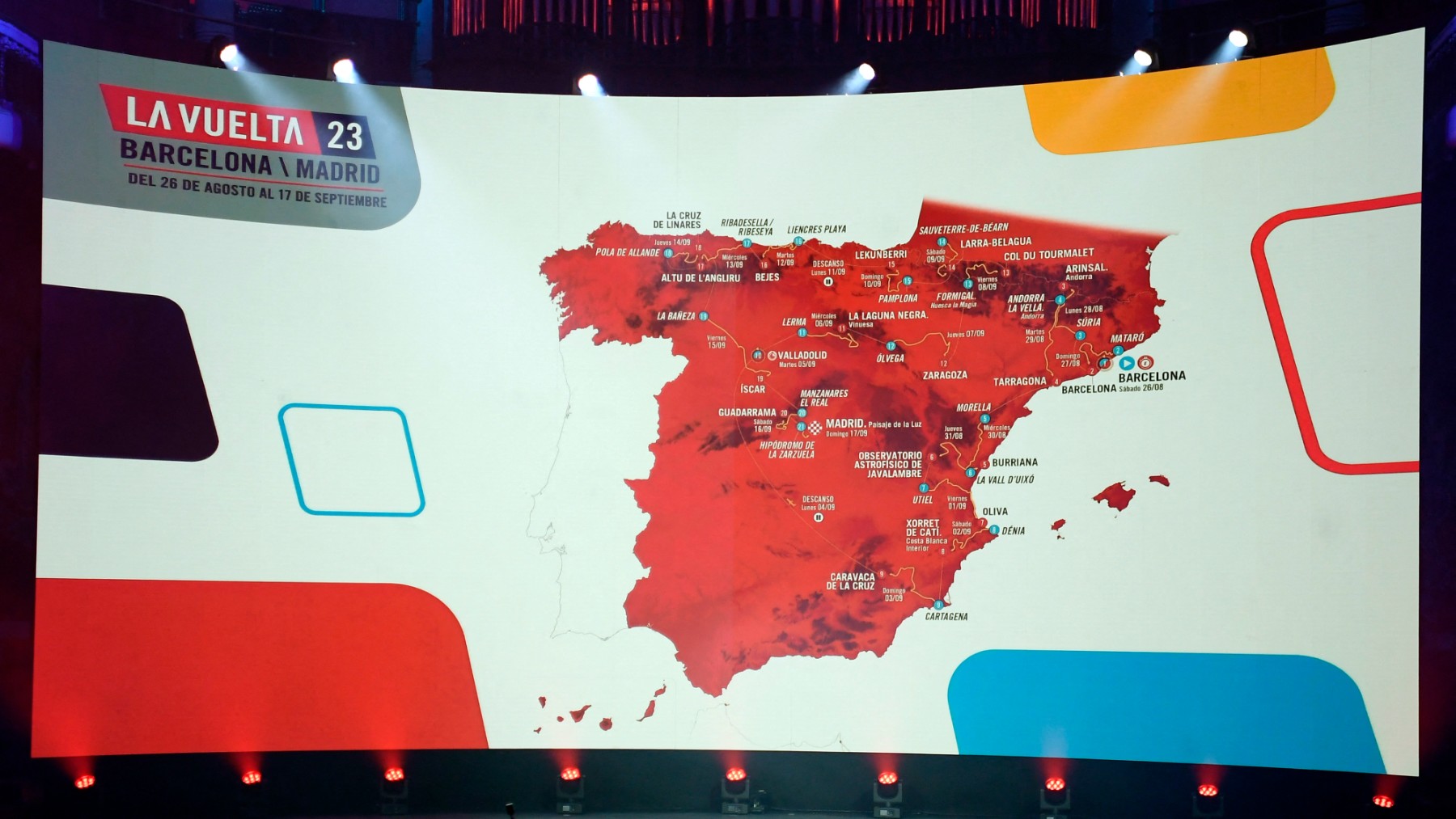Así es la Vuelta a España 2023. (AFP)