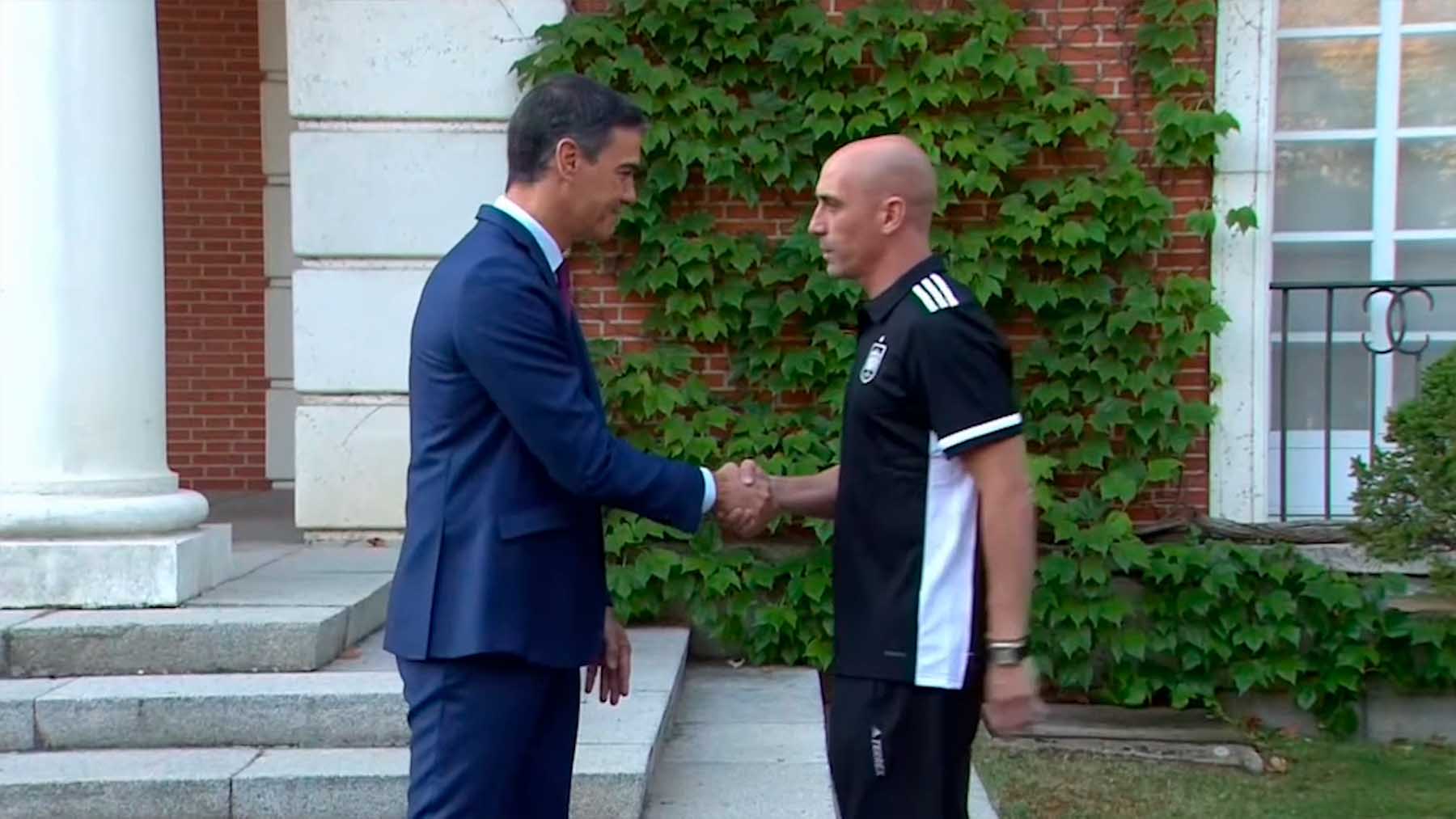 Pedro Sánchez y Luis Rubiales.