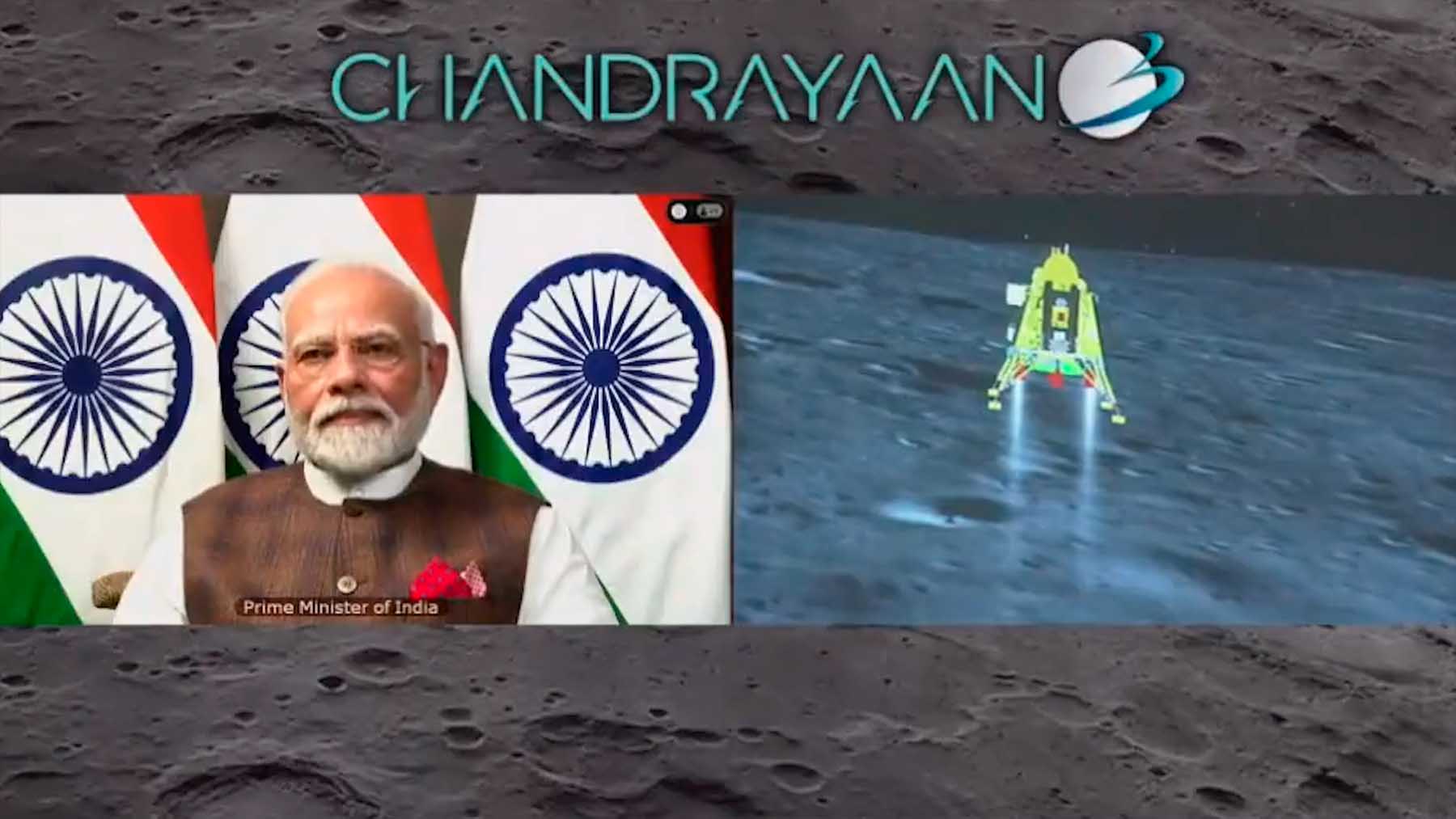 La India aluniza en el polo sur de la Luna