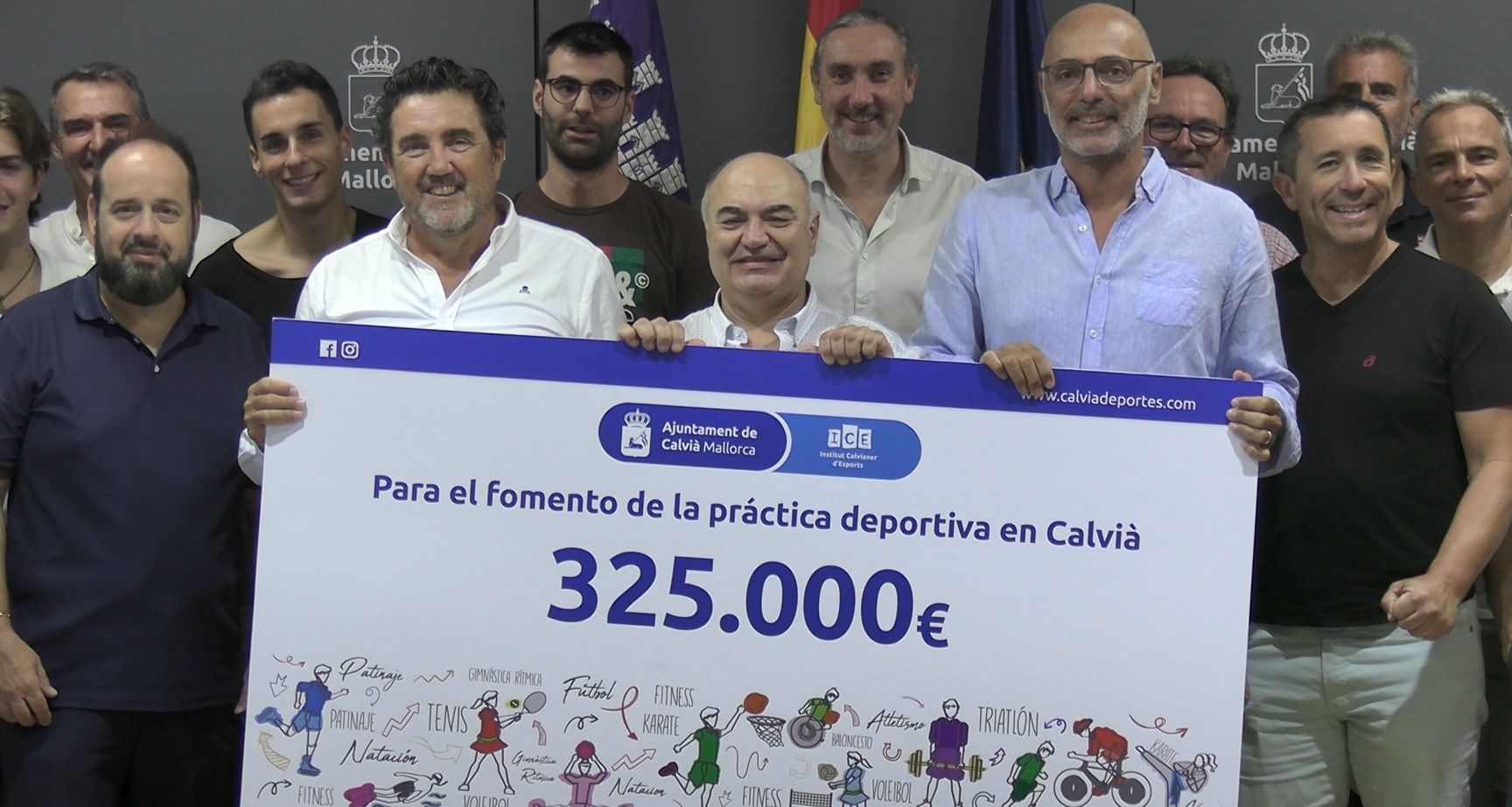 Calvià ayuda al deporte del municipio con 325.000 euros.