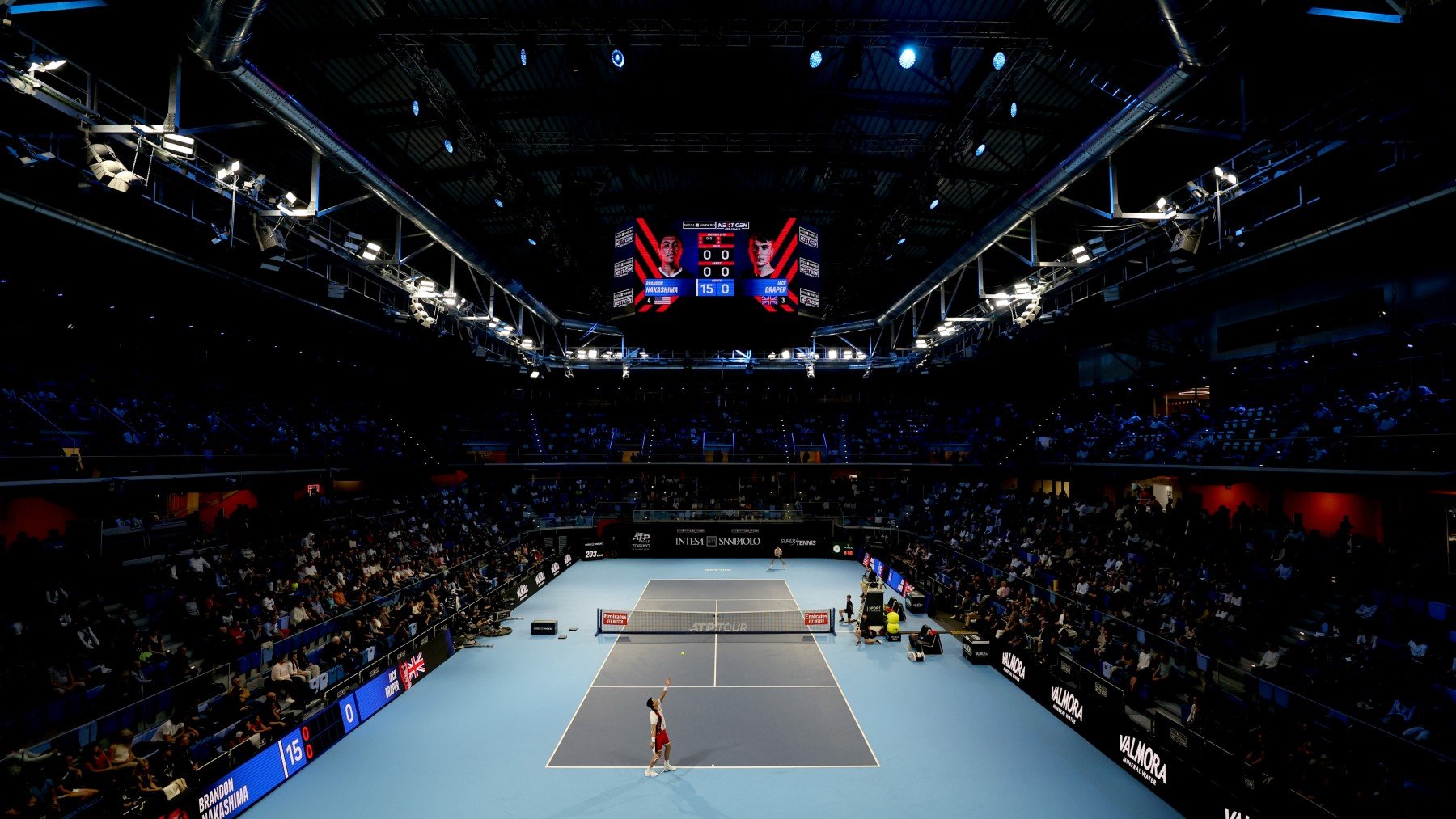 Imagen de las últimas NextGen ATP Finals, que pasan a disputarse en Arabia Saudí. (Getty)