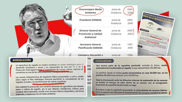 Los onubenses acallan a Espadas recordando sus cargos en la Junta cuando el PSOE amplió regadíos en Doñana