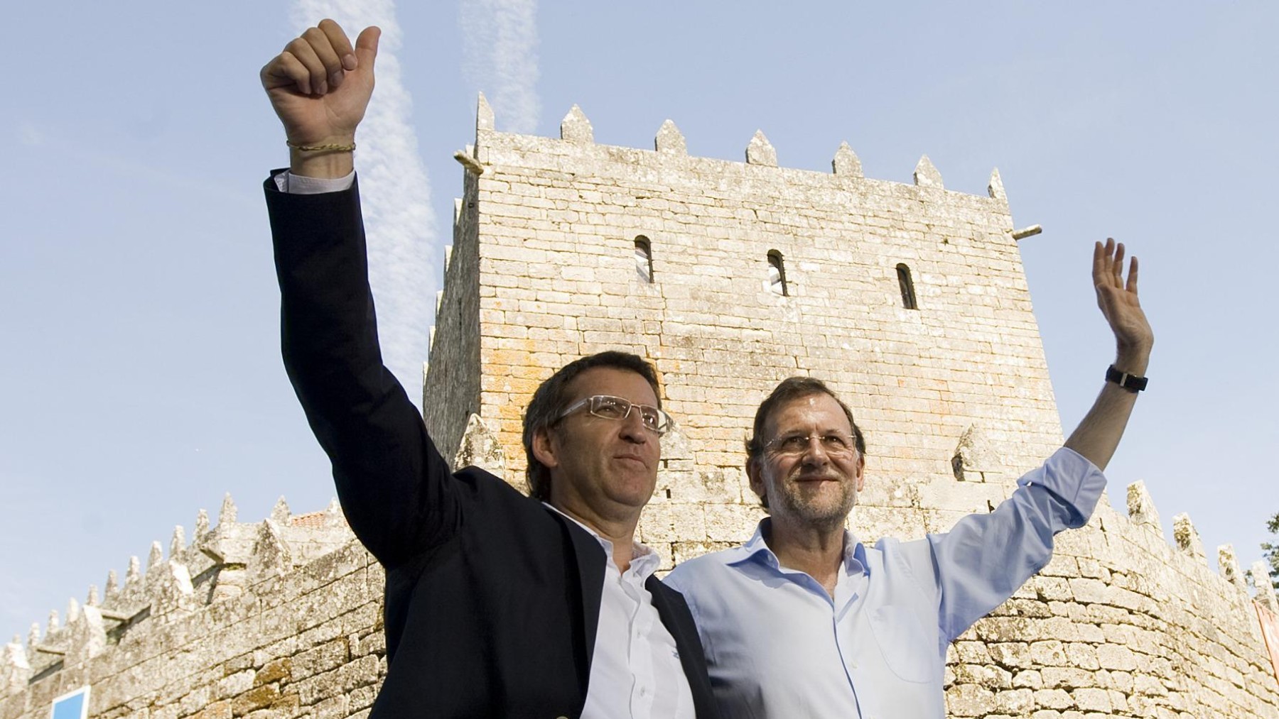 Feijóo y Rajoy en Sotomayor en una imagen de archivo.