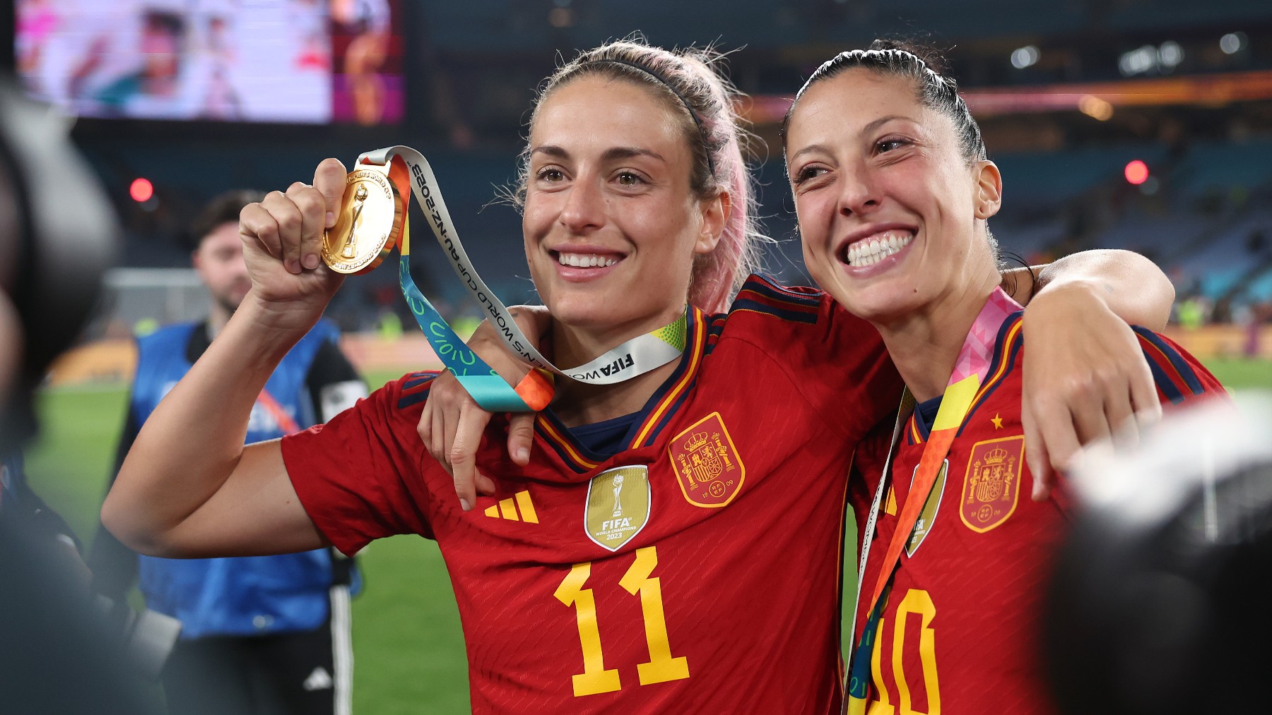 Alexia Putellas y Jenni Hermoso. (Getty)