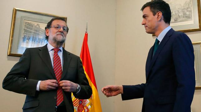 Mariano Rajoy y Pedro Sánchez.