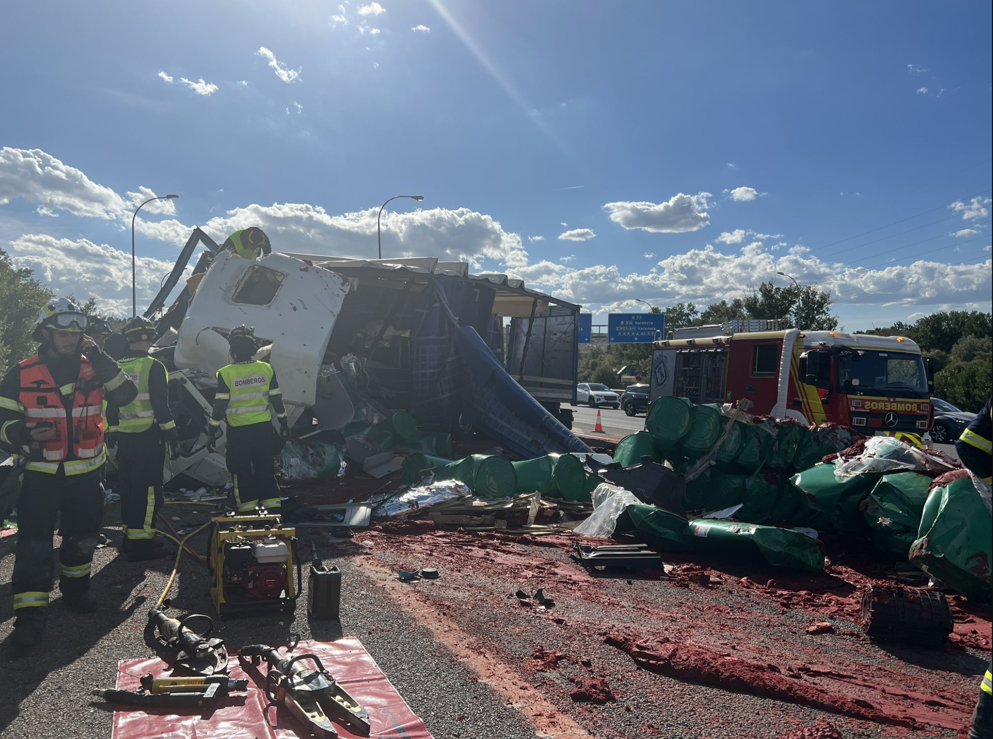 última hora accidente M-50