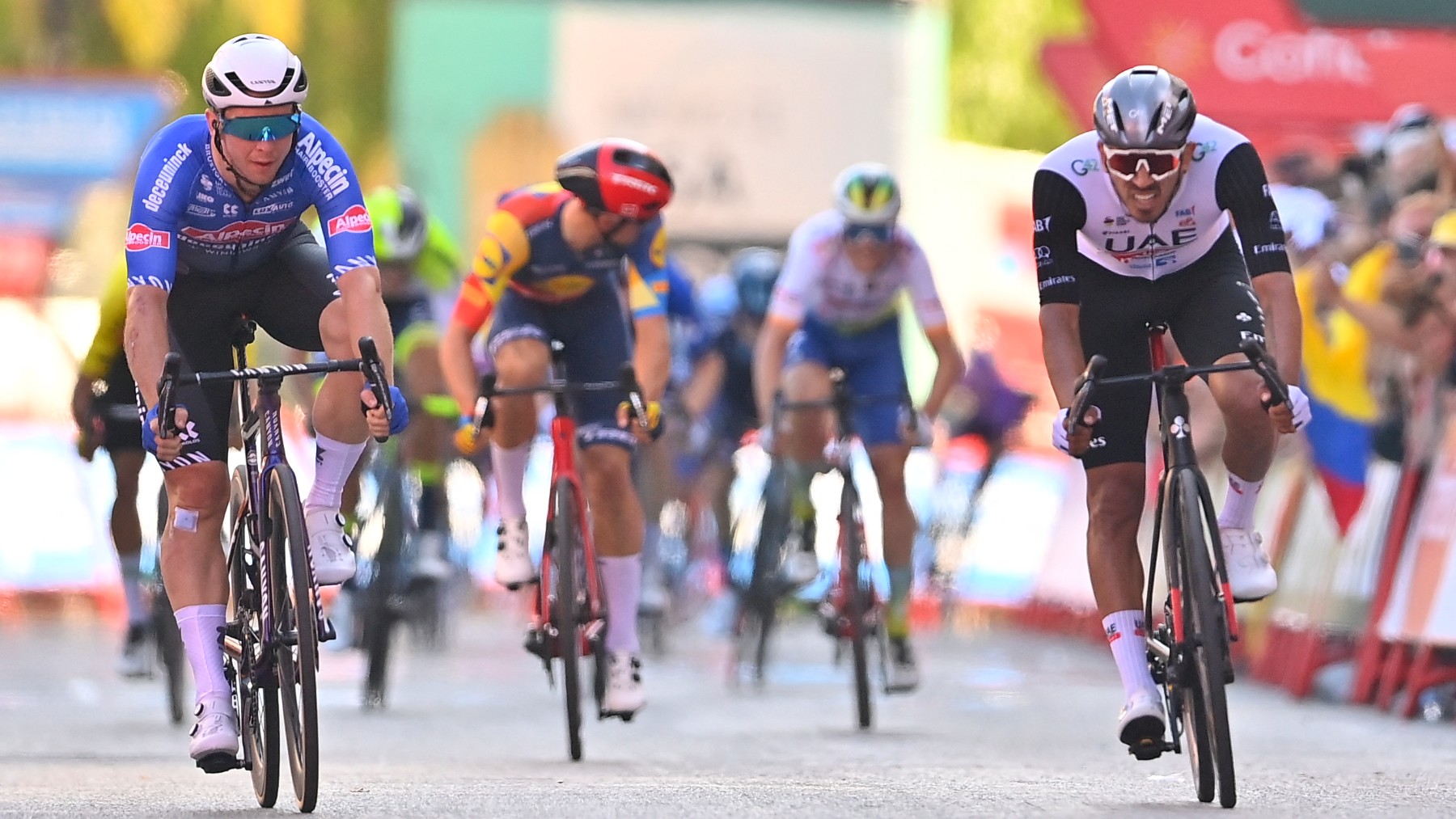 Groves y Molano se disputan la etapa de la Vuelta. (AFP)