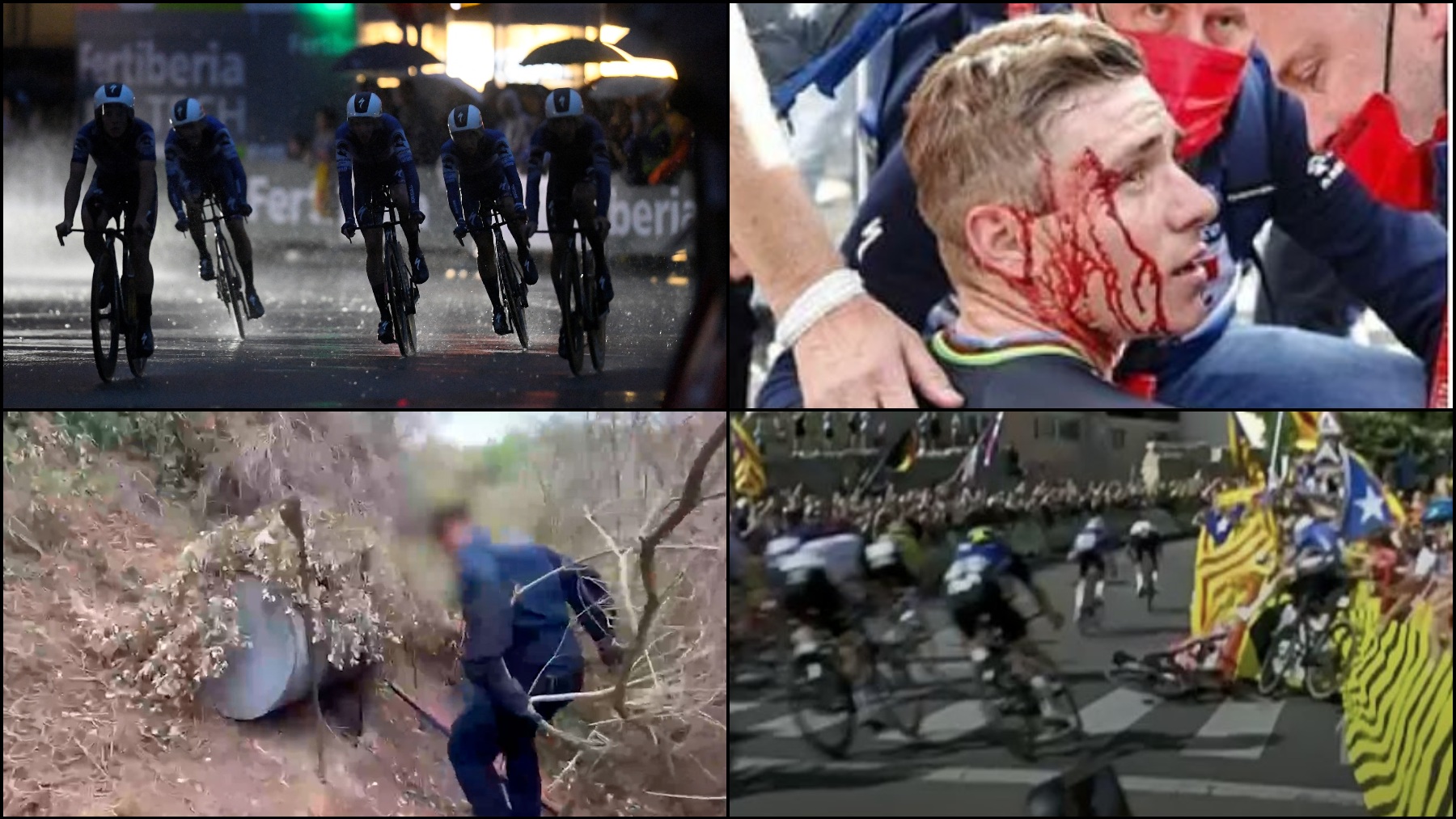 Los diversos incidentes que se han producido en la Vuelta a España 2023.