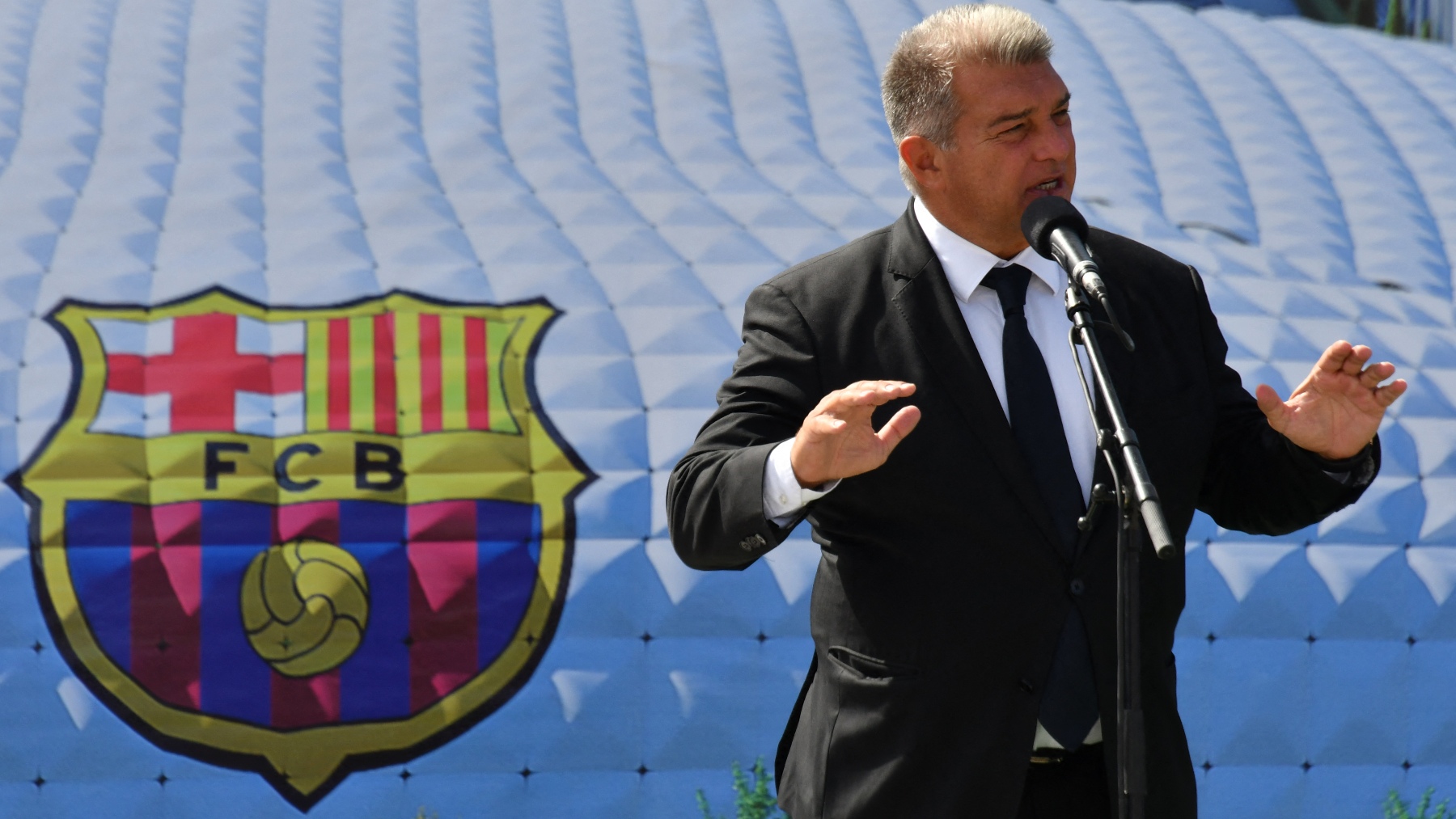 Joan Laporta. (AFP)