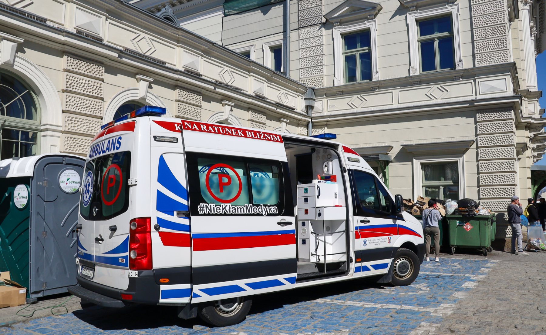 Ambulancia en Polonia.