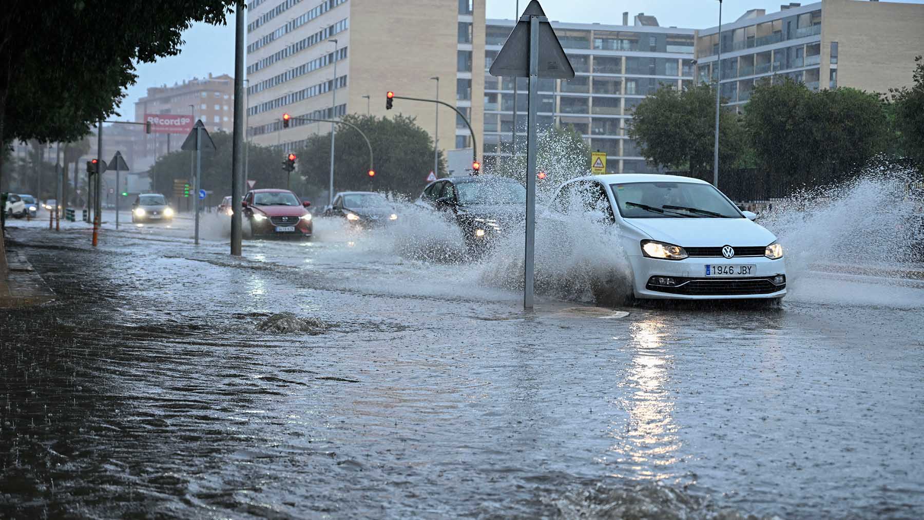 Lluvias torrenciales en Madrid por la DANA.