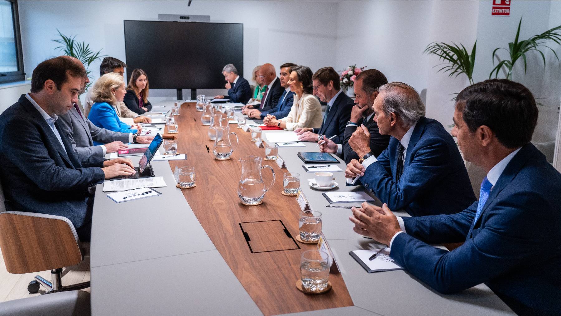 Reunión de Calviño con los presidentes de la banca