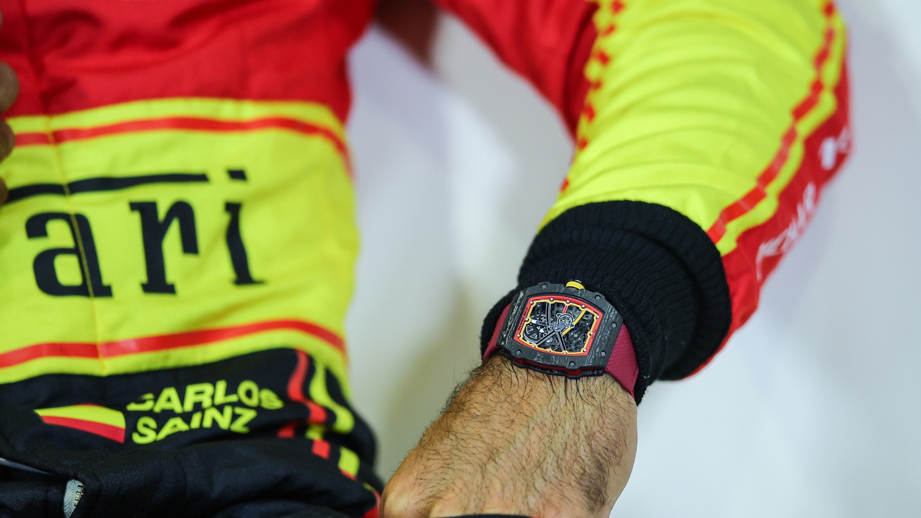 Carlos Sainz, con el reloj Richard Mille RM 67-02 Automatic. (Europa Press)