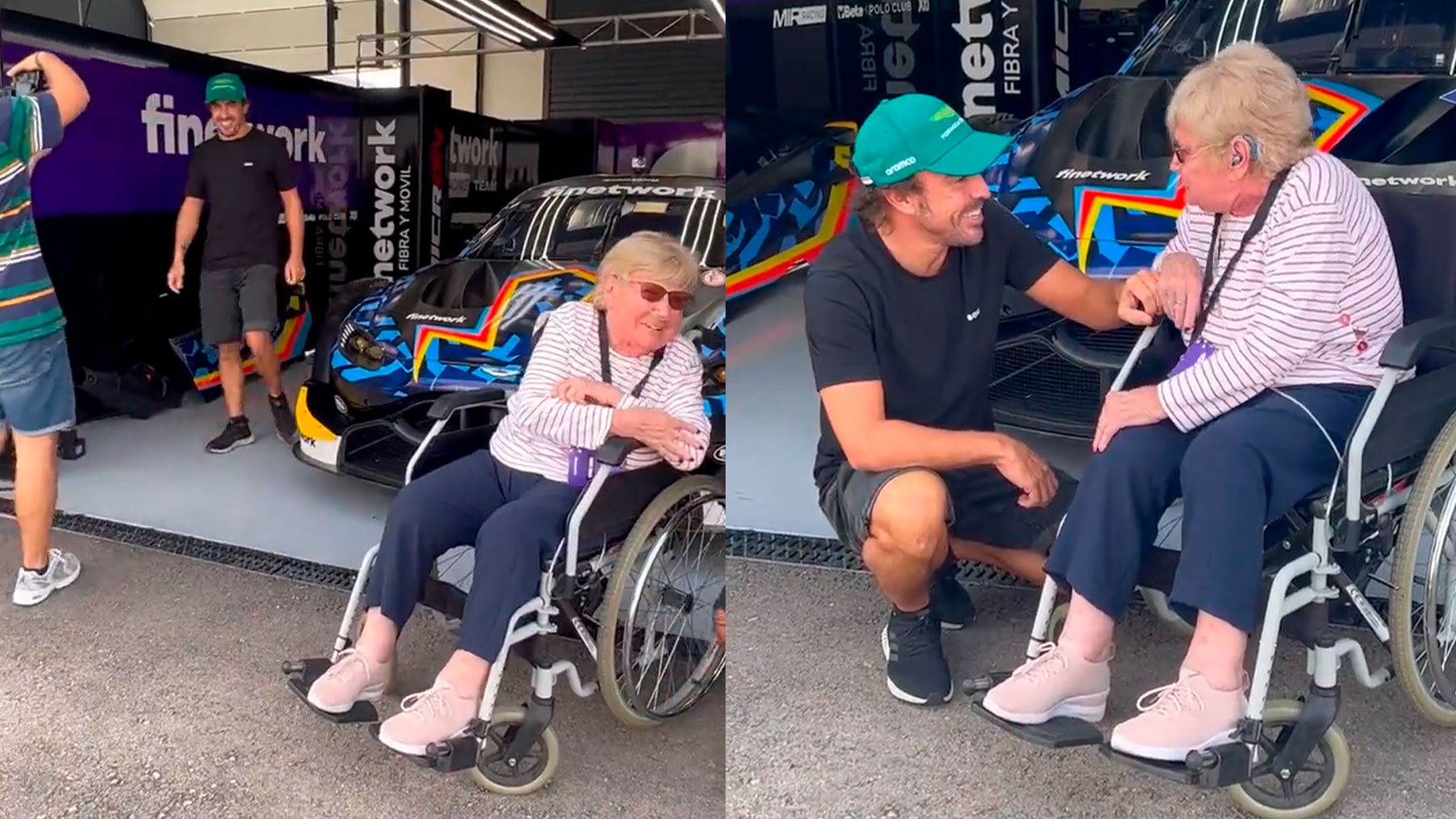 El encuentro más esperado de Fernando Alonso con la abuela viral que quería su gorra