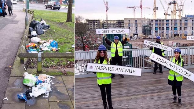 La basura ha aumentado en Birmingham, la ciudad que puso nombres 'woke' a varias de sus calles