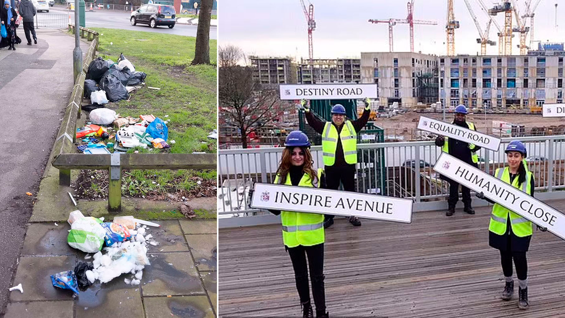 La basura ha aumentado en Birmingham, la ciudad que puso nombres ‘woke’ a varias de sus calles