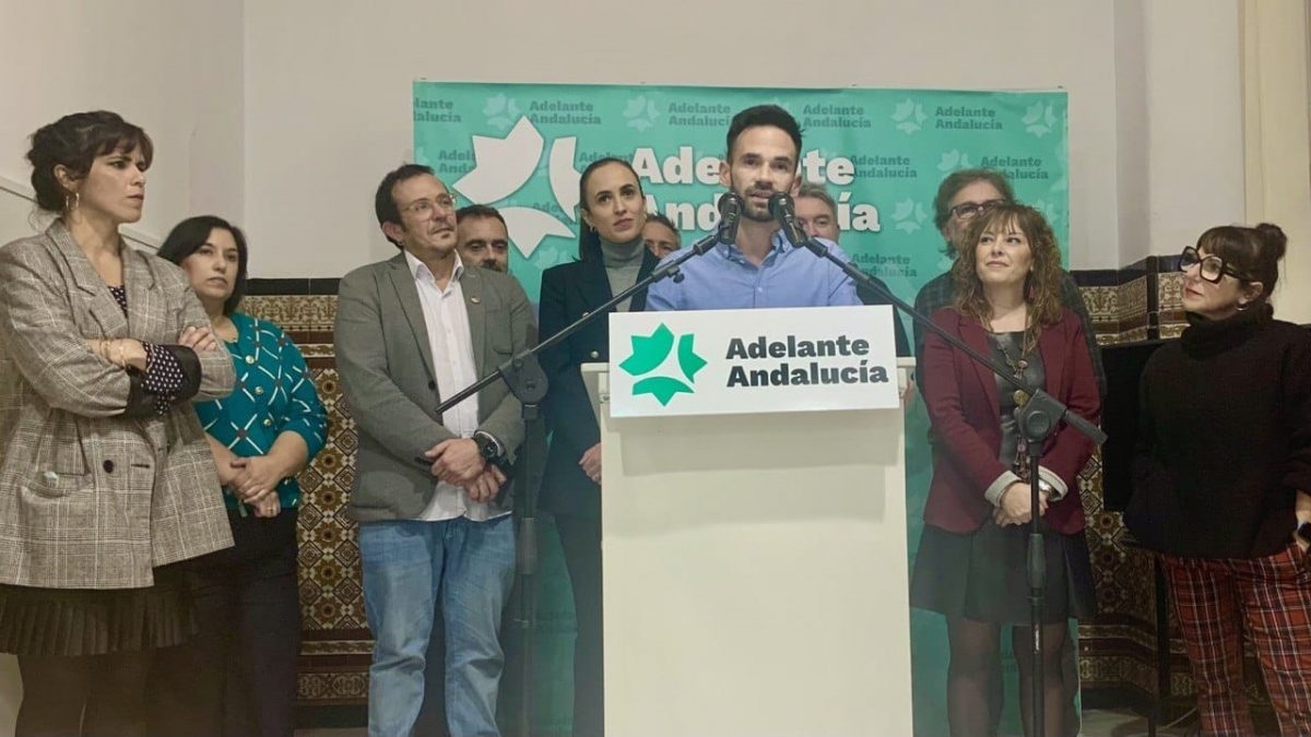 David de la Cruz en su presentación como candidato de Adelante Cádiz.