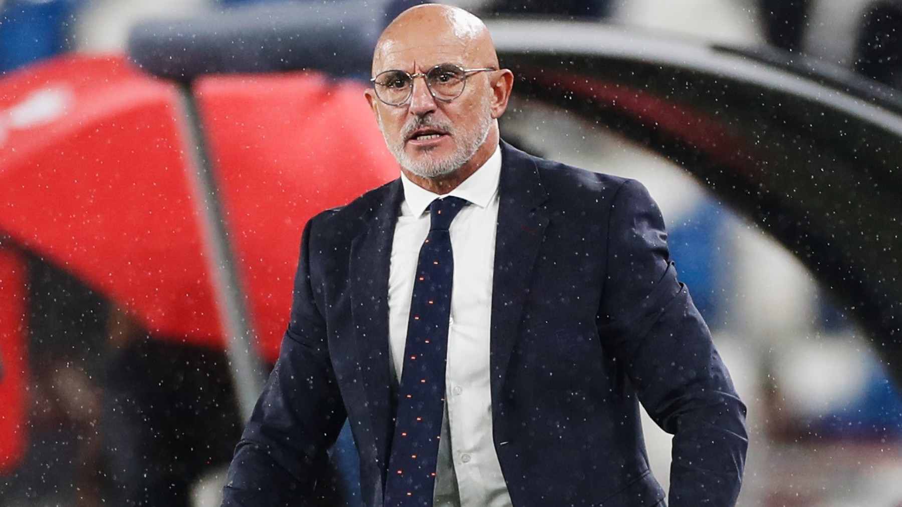 Luis de la Fuente, durante un partido. (RFEF)