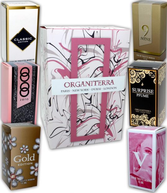 Set de Amazon de 6 perfumes para mujer en caja de regalo con sus tarjetas exclusivas y coleccionables