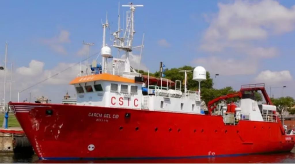 El buque oceanográfico del CSIC «García del Cid»