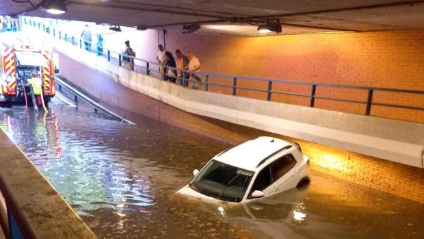 vídeos lluvia Madrid