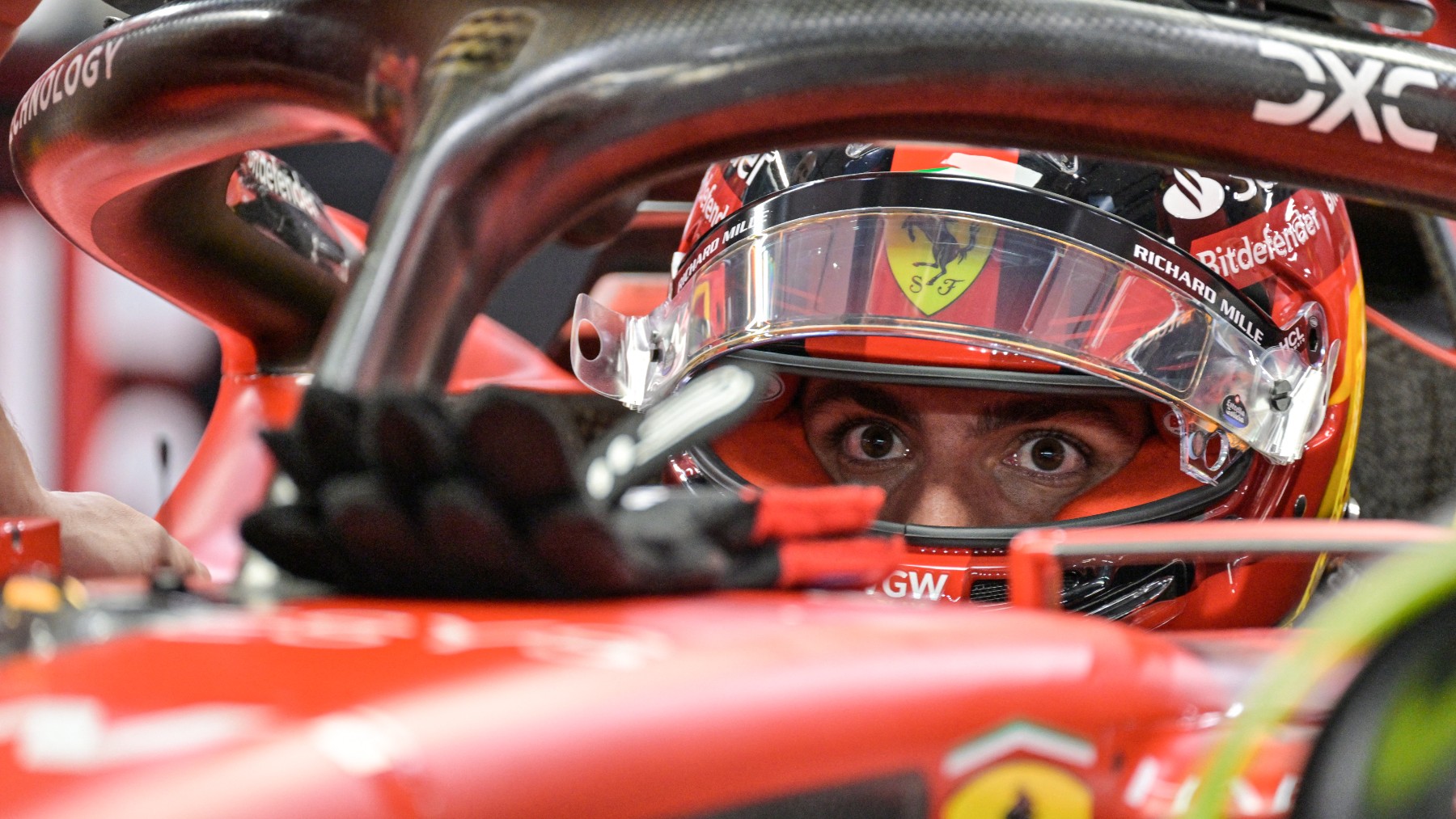 Sainz, en el GP de Singapur. (AFP)