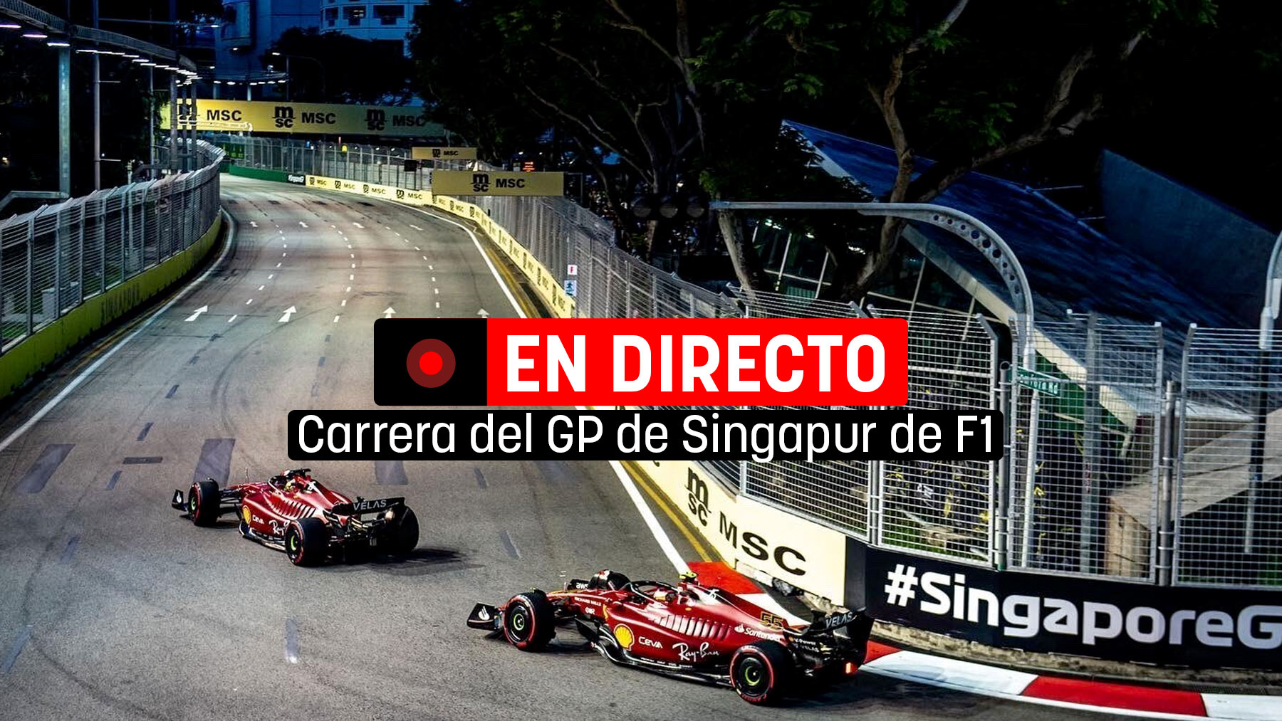 GP de Singapur de F1 2023 online en directo | Carrera de Fórmula 1 hoy en vivo.