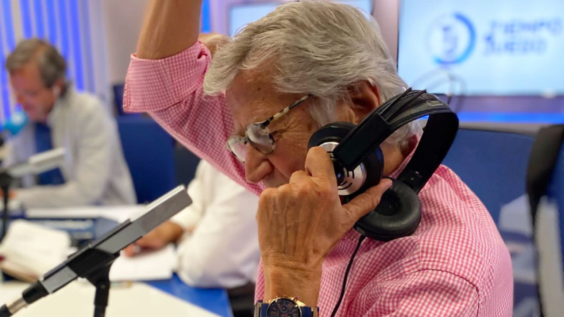 Pepe Domingo Castaño en el estudio de Tiempo de Juego.