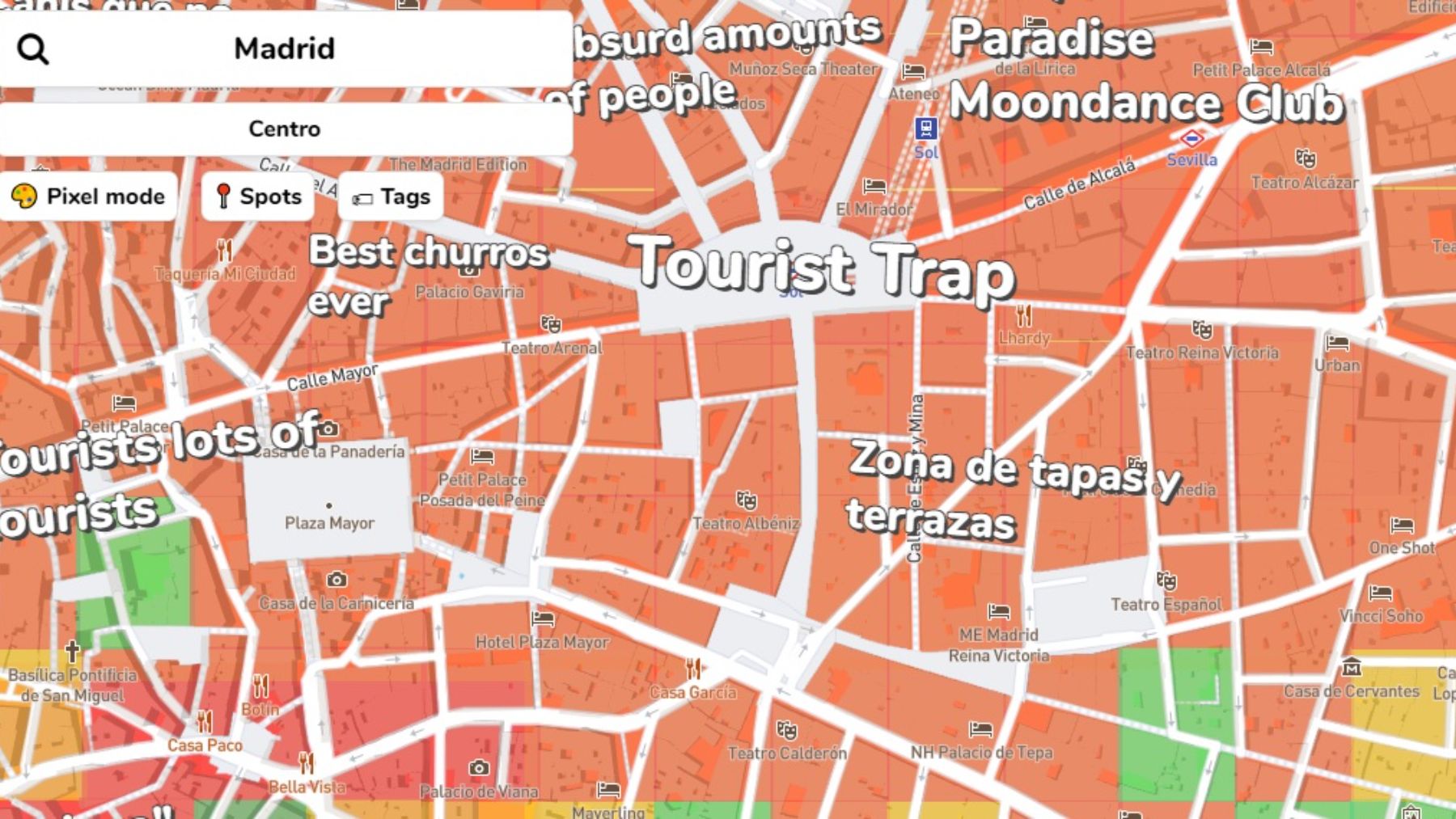 Descubre el curioso mapa en el que se muestra las tribus urbanas en cada barrio