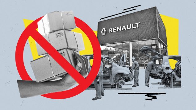 Renault falta piezas