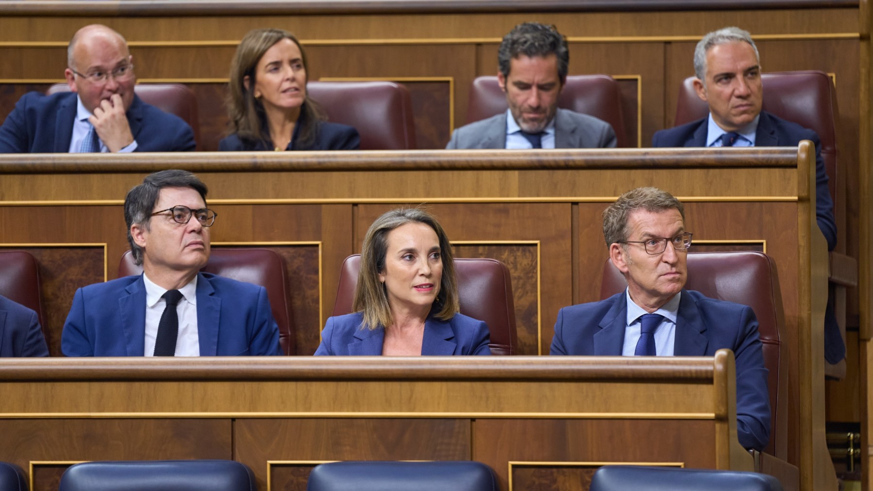 Bancada del PP en el Congreso. (Foto: Diego Puerta)