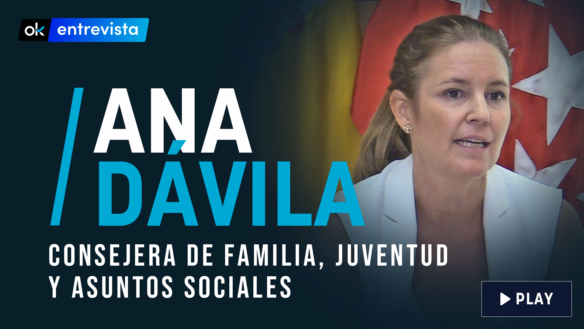 La consejera de Familia, Juventud y Asuntos Sociales de Madrid, Ana Dávila.