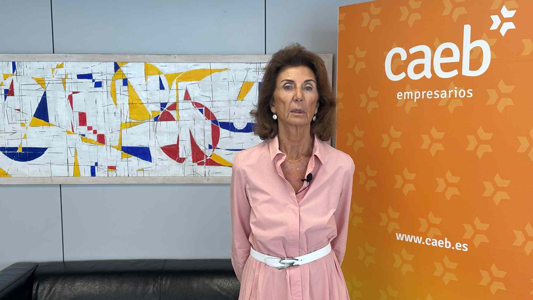La presidenta de la CAEB, Carmen Planas.