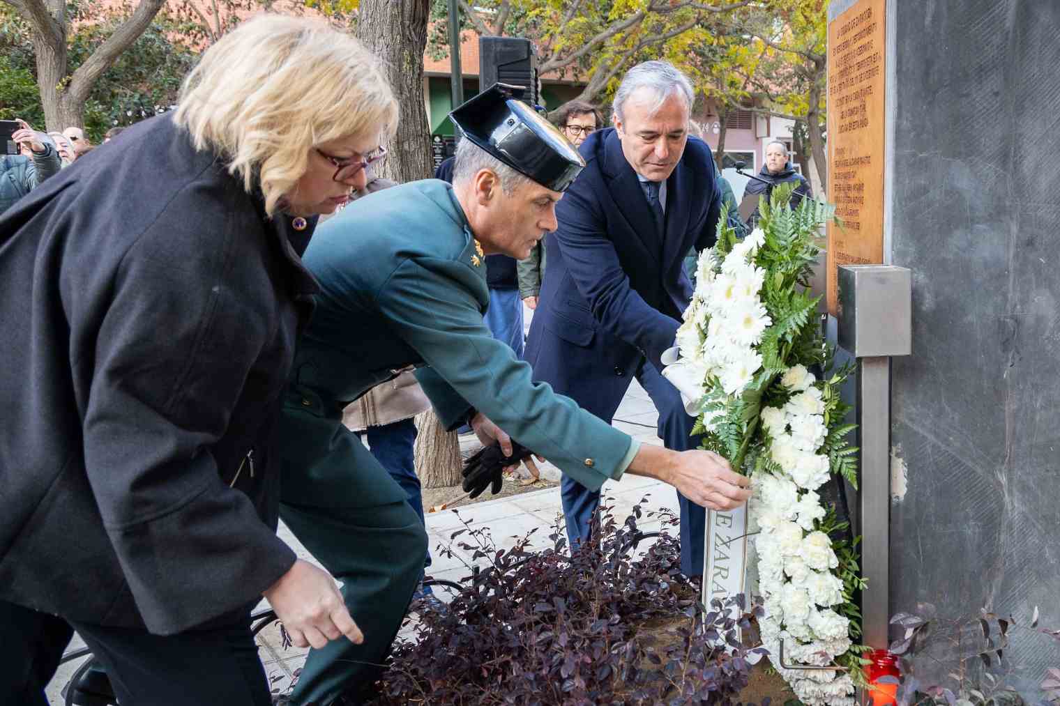 Homenaje a las víctimas de la Casa Cuartel de Zaragoza en 2019