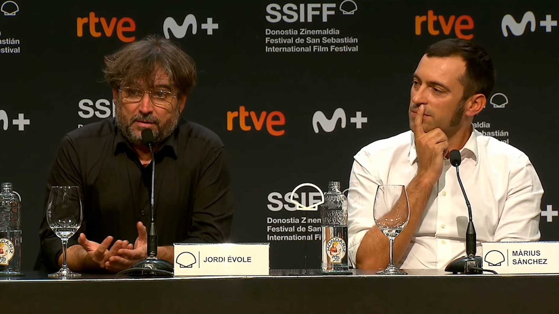 Jordi Évole durante la presentación de su documental.