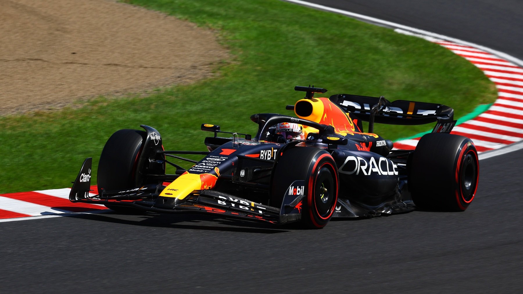 Verstappen rodando en Suzuka. (Getty)