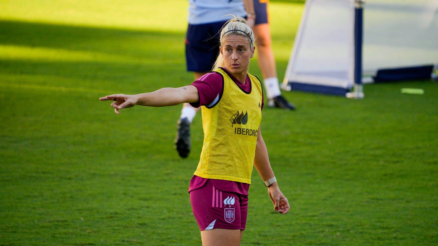 Alexia Putellas, en un entrenamiento de España. (EFE)