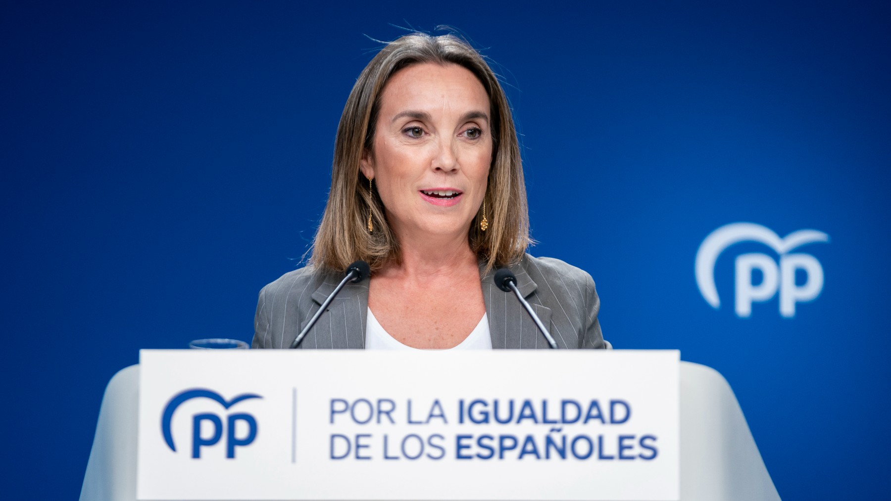La secretaria general del PP, Cuca Gamarra. (Foto: EP)